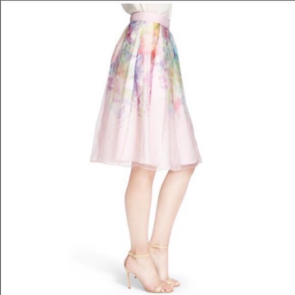 Ted baker  midi length tea skirt size 0 - Picture 5 of 9